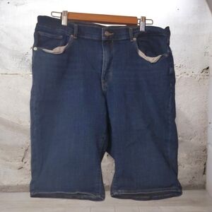 Levi's Classic Bermuda Shorts Womens Size 33 Blue Denim Jean Shorts
